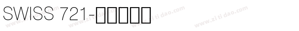 SWISS 721字体转换